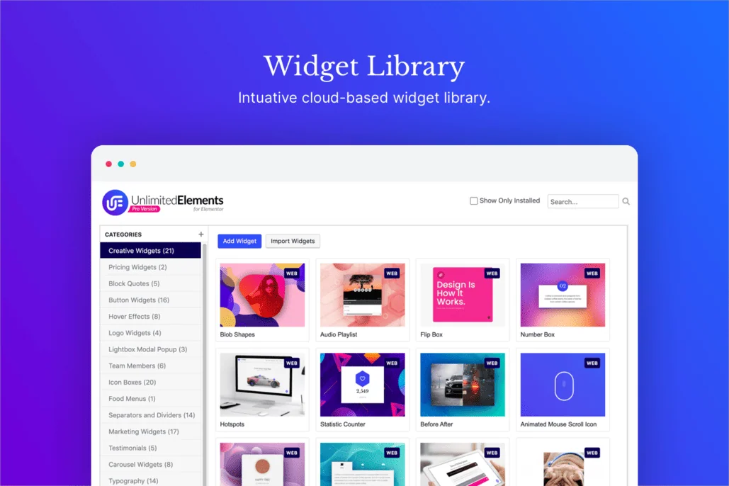 Unlimited Elements for Elementor Pro - Plugin para WordPress - WP Clube